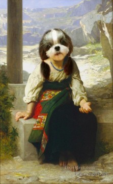 the vision of ezekiel Painting - A little dog revision of classics